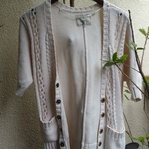 Guess! Cardigan Sweater With Cute Buttons And Pockets